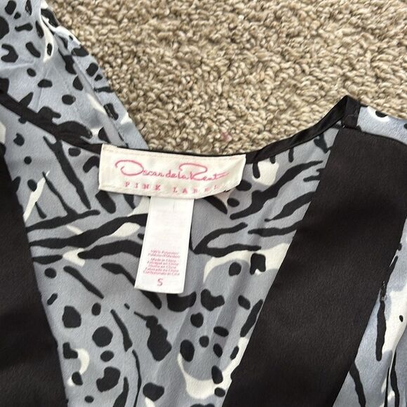 Oscar de la Renta Pink Label Animal Print Kaftan Small - Picture 2 of 2